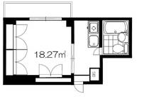 東京都八王子市東中野(マンション)の賃貸物件の間取り