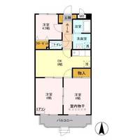 栃木県栃木市平柳町1(マンション)の賃貸物件の間取り