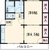 大吉マンションの間取り