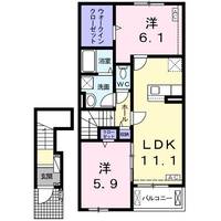 アムールFの間取り