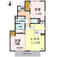 愛知県名古屋市守山区大字上志段味字洞田(アパート)の賃貸物件の間取り