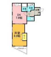 竹の塚コーポ三愛の間取り