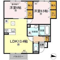 D-room船木の間取り