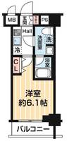 神奈川県横浜市南区中村町3(マンション)の賃貸物件の間取り