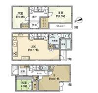 東京都杉並区高円寺南3(一戸建)の賃貸物件の間取り