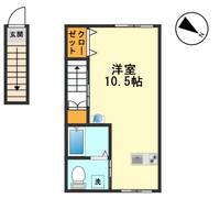 東京都江戸川区東小岩6(アパート)の賃貸物件の間取り