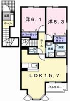 エテルノ Bの間取り