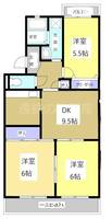 静岡県袋井市方丈6(マンション)の賃貸物件の間取り