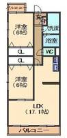 サンキャスル岩崎の間取り
