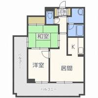 北海道札幌市中央区南九条西7(マンション)の賃貸物件の間取り
