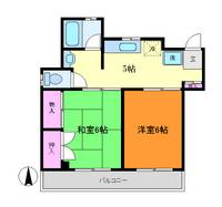 神奈川県川崎市川崎区鋼管通1(マンション)の賃貸物件の間取り