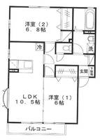 ファンバレーハイツIIIC棟の間取り