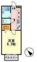 メゾンリュイソーの間取り
