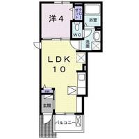 広島県広島市東区戸坂千足1(アパート)の賃貸物件の間取り