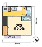 草薙マンション(リフォーム済み)の間取り