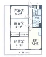 神奈川県横浜市泉区西が岡1(マンション)の賃貸物件の間取り