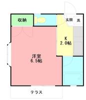 琥珀ハイツの間取り