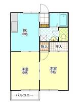 ベルハイツ宮崎 Aの間取り