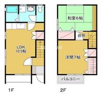 静岡県浜松市中央区南浅田1(一戸建)の賃貸物件の間取り