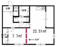 大阪府大阪市中央区船越町2(マンション)の賃貸物件の間取り