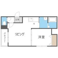 北海道札幌市中央区南七条西13(アパート)の賃貸物件の間取り