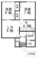 レジデンス仲浜の間取り