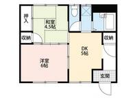 三重県伊賀市緑ケ丘中町(アパート)の賃貸物件の間取り