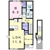 千葉県香取市南原地新田(アパート)の賃貸物件の間取り