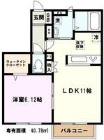 埼玉県戸田市笹目8(アパート)の賃貸物件の間取り
