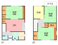 神奈川県中郡二宮町二宮(一戸建)の賃貸物件の間取り