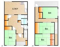 山口県下関市西入江町(一戸建)の賃貸物件の間取り