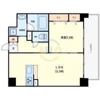 大阪府大阪市住吉区長居東4(マンション)の賃貸物件の間取り