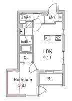 GranDuo祐天寺の間取り