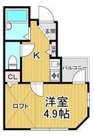 大阪府大阪市城東区野江3(アパート)の賃貸物件の間取り
