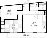 東京都立川市高松町2(マンション)の賃貸物件の間取り