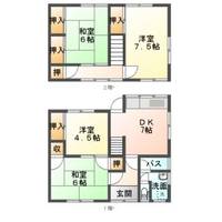 広島県福山市東川口町5(一戸建)の賃貸物件の間取り