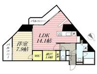 東京都港区麻布十番3(マンション)の賃貸物件の間取り