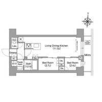 東京都品川区南品川3(マンション)の賃貸物件の間取り