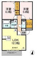 物件の間取り画像