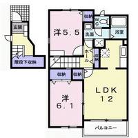 愛知県西春日井郡豊山町大字青山字六和(アパート)の賃貸物件の間取り