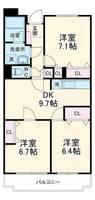 ラフィネ幕張本郷の間取り