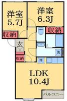 物件の間取り画像