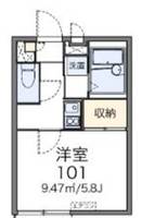レオパレスメゾン田中II(46233)の間取り
