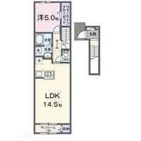 長野県長野市大字稲葉(アパート)の賃貸物件の間取り