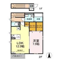 セジュール桂の間取り