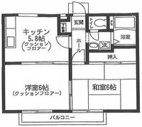 埼玉県富士見市鶴馬2(アパート)の賃貸物件の間取り