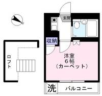 レオパレス江戸川台第二の間取り