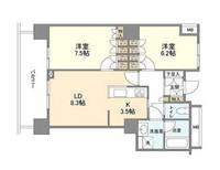 東京都江東区豊洲5(マンション)の賃貸物件の間取り