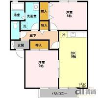 埼玉県川越市大字砂(アパート)の賃貸物件の間取り