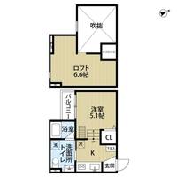 大阪府東大阪市柏田西1(アパート)の賃貸物件の間取り